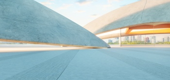 3D Futuristic Building Interiors with Warm Lights 25xJPEG