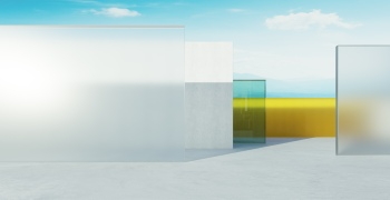 3D Futuristic Building Interiors with Warm Lights 25xJPEG