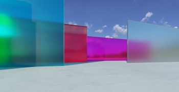 3D Futuristic Building Interiors with Warm Lights 25xJPEG