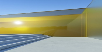 3D Futuristic Building Interiors with Warm Lights 25xJPEG