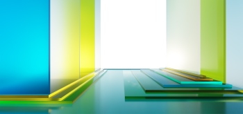 3D Futuristic Building Interiors with Warm Lights 25xJPEG