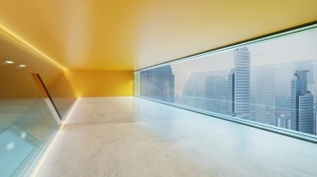 3D Futuristic Building Interiors with Warm Lights 25xJPEG