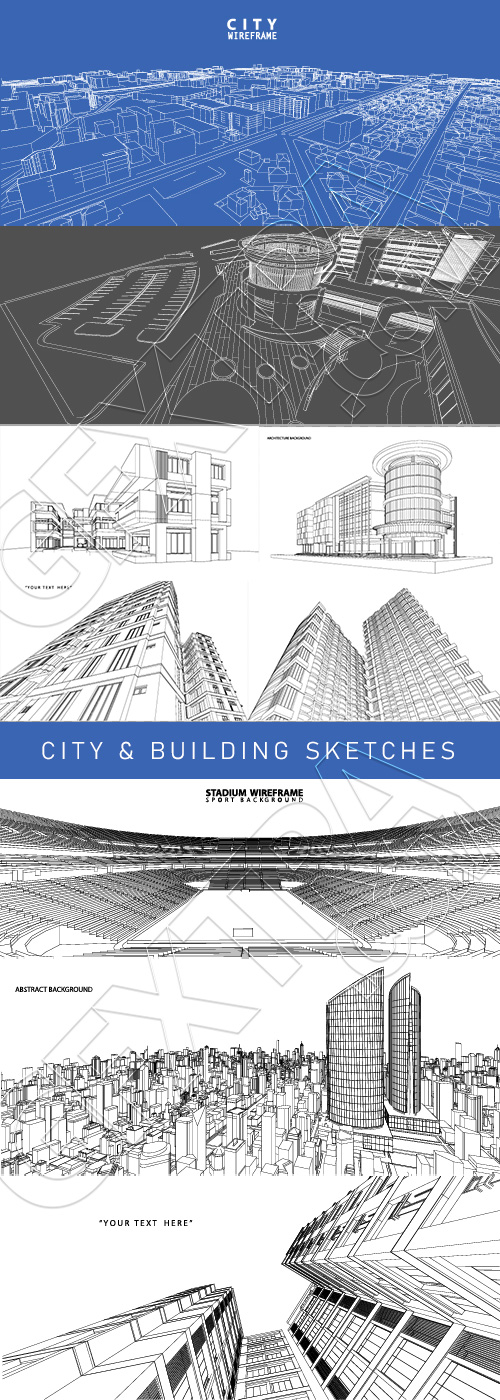 City & Building Sketches 21xAI
