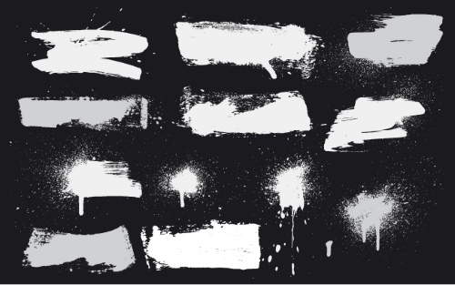 Black Brush Stroke Vectors 25xAI