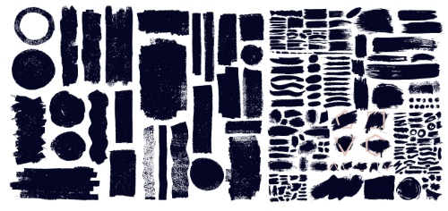 Black Brush Stroke Vectors 25xAI