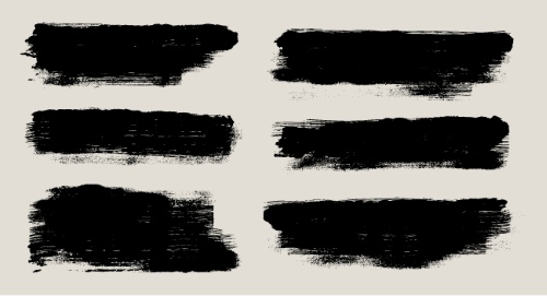 Black Brush Stroke Vectors 25xAI