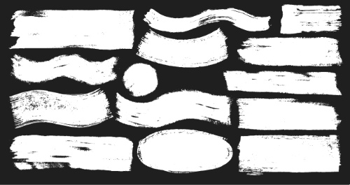 Black Brush Stroke Vectors 25xAI