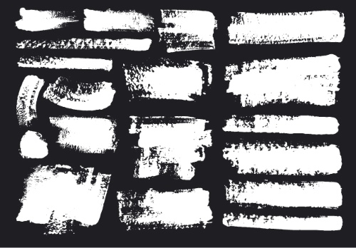 Black Brush Stroke Vectors 25xAI