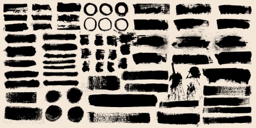 Black Brush Stroke Vectors 25xAI