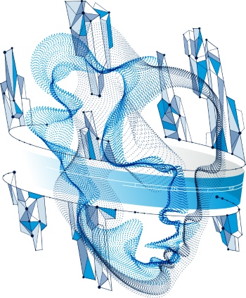 Abstract Faces Digital Art Vectors 25xAI