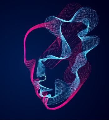 Abstract Faces Digital Art Vectors 25xAI