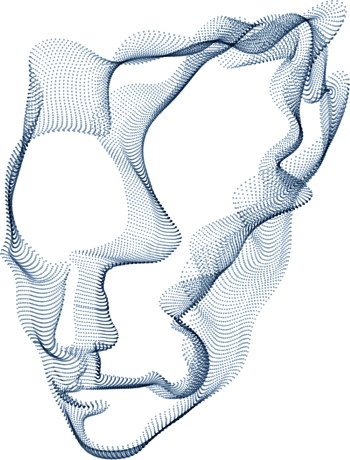 Abstract Faces Digital Art Vectors 25xAI