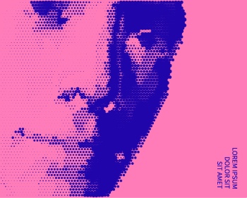 Abstract Faces Digital Art Vectors 25xAI