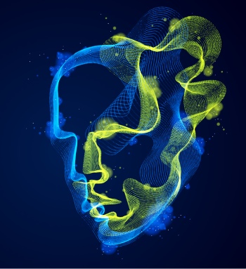 Abstract Faces Digital Art Vectors 25xAI