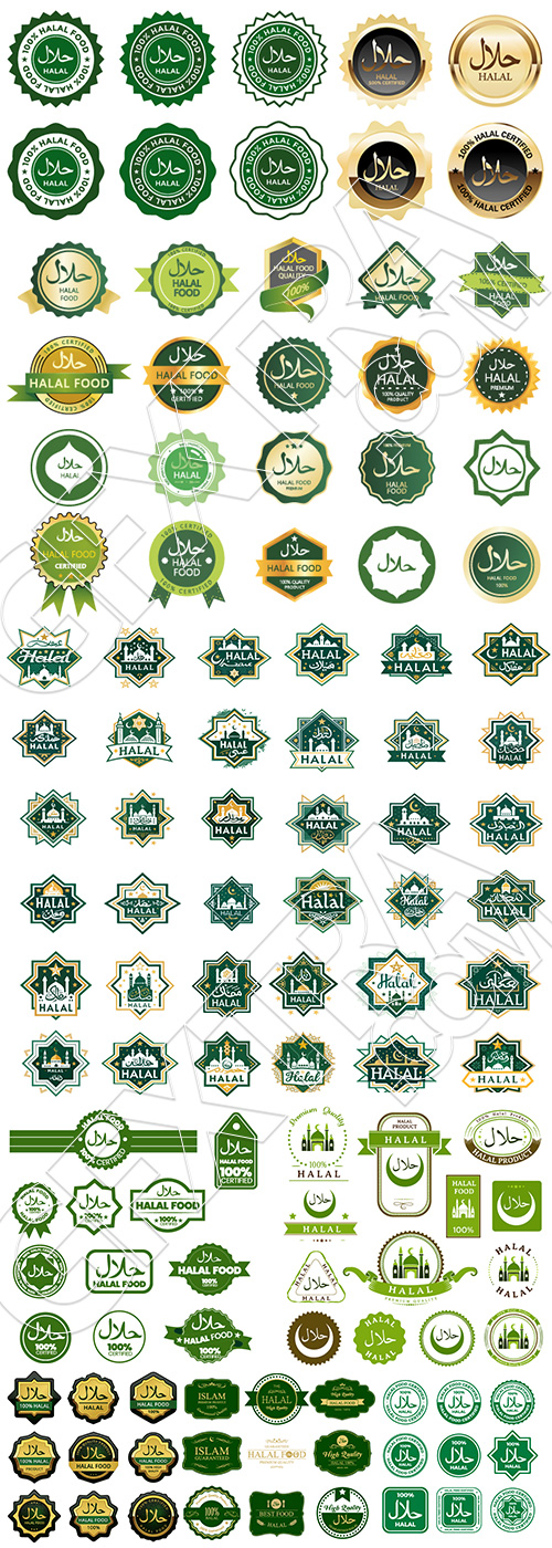 Halal Certified Labels 30xAI