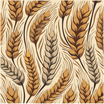 Wheat Seamless Patterns #2, 28xAI