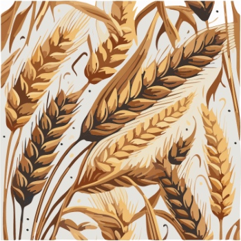 Wheat Seamless Patterns #2, 28xAI