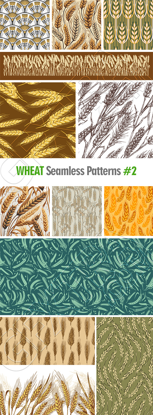 Wheat Seamless Patterns #2, 28xAI