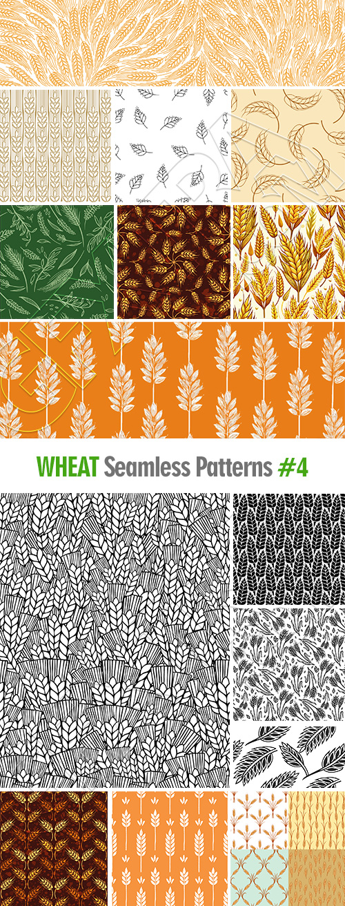 Wheat Seamless Patterns #4, 29xAI