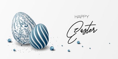 Happy Easter Design Elements 25xAI