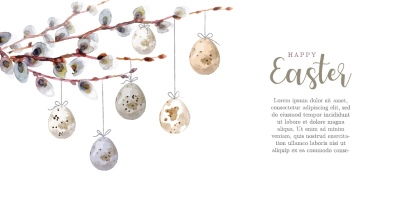 Happy Easter Design Elements 25xAI