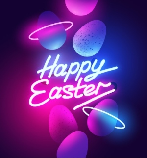 Happy Easter Design Elements 25xAI
