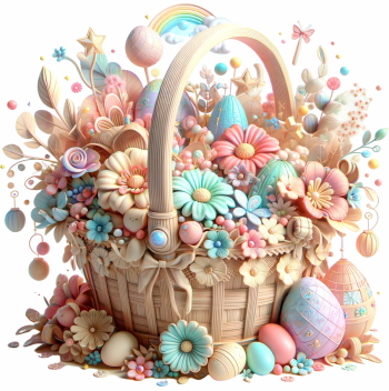 Happy Easter Design Elements #1, 25xPNG