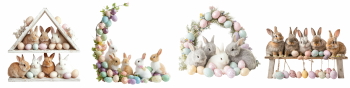 Happy Easter Design Elements #2, 25xPNG