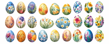 Happy Easter Design Elements #2, 25xPNG