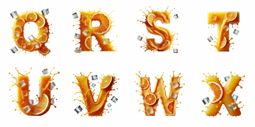 Decorative Transparent 4 Alphabets 18xPNG Decorative Transparent 4 Alphabets 18xPNG