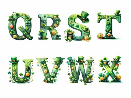 Decorative Transparent 4 Alphabets 18xPNG Decorative Transparent 4 Alphabets 18xPNG