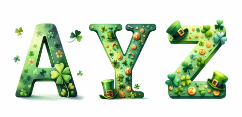 Decorative Transparent 4 Alphabets 18xPNG Decorative Transparent 4 Alphabets 18xPNG