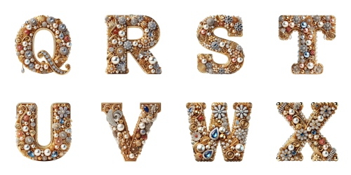 Decorative Transparent 4 Alphabets 18xPNG Decorative Transparent 4 Alphabets 18xPNG