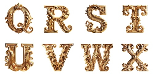 Decorative Transparent 4 Alphabets 18xPNG Decorative Transparent 4 Alphabets 18xPNG