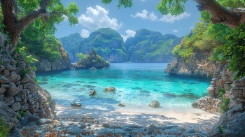 Famous Beaches #6, Maya Bay 25xJPEG