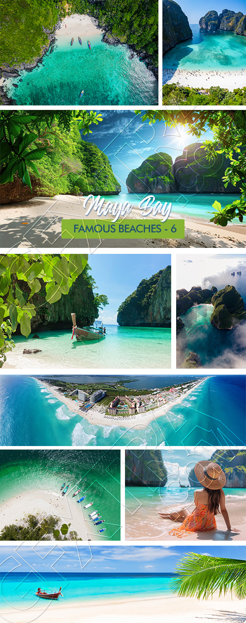 Famous Beaches #6, Maya Bay 25xJPEG