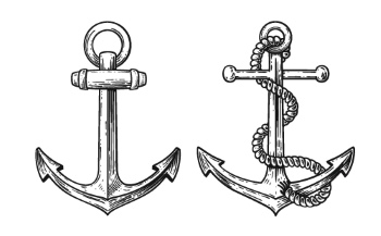 Nautical Anchors - Vintage & Tattoo Style 30xAI