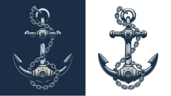 Nautical Anchors - Vintage & Tattoo Style 30xAI