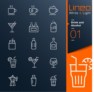 Lineo White & Light Outline Icons 37xAI