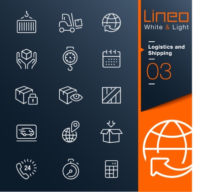 Lineo White & Light Outline Icons 37xAI