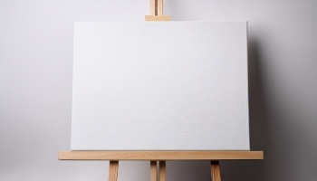 White Canvases on an Easel 25xJPEG