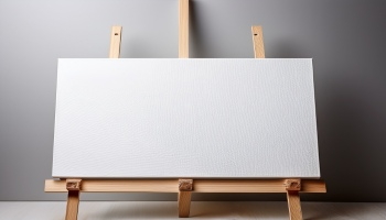 White Canvases on an Easel 25xJPEG