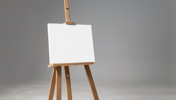 White Canvases on an Easel 25xJPEG