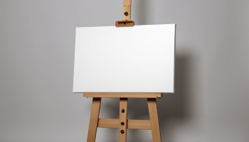White Canvases on an Easel 25xJPEG