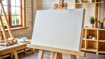 White Canvases on an Easel 25xJPEG