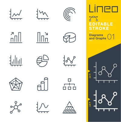 Lineo Editable Stroke 4110 Outline Icons #1, 25xAI