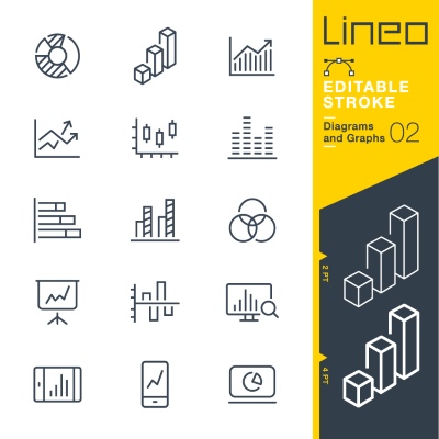 Lineo Editable Stroke 4110 Outline Icons #1, 25xAI