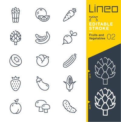 Lineo Editable Stroke 4110 Outline Icons #1, 25xAI