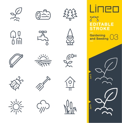 Lineo Editable Stroke 4110 Outline Icons #2, 26xAI Lineo Editable Stroke 4110 Outline Icons #2, 26xAI