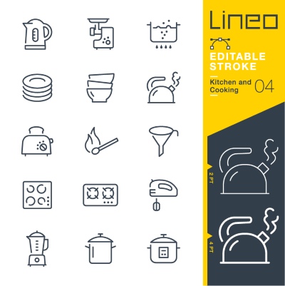 Lineo Editable Stroke 4110 Outline Icons #2, 26xAI Lineo Editable Stroke 4110 Outline Icons #2, 26xAI